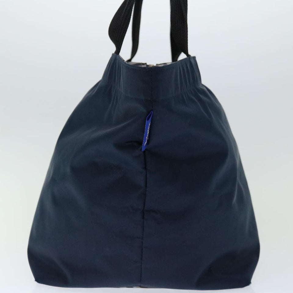 Luxury BurberrySs Blue Label Hand Bag Nylon Navy Auth bs12309