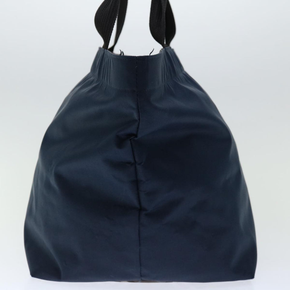 Luxury BurberrySs Blue Label Hand Bag Nylon Navy Auth bs12309