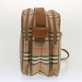 Luxury BurberrySs Nova Check Shoulder Bag Canvas Beige Auth bs12602