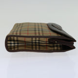 Luxury BurberrySs Nova Check Clutch Bag Canvas Beige Auth bs12774