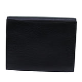 Luxury BurberrySs Shoulder Bag Leather Black Auth bs13801