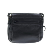 Luxury BurberrySs Shoulder Bag Leather Black Auth bs14276