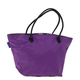 Luxury BurberrySs Nova Check Blue Label Tote Bag Nylon Purple Auth bs14287