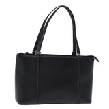 Luxury Burberry Tote Bag Leather Black Auth bs14319