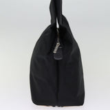 Luxury BurberrySs Nova Check Blue Label Hand Bag Nylon Black Beige Auth bs14388