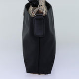 Luxury Burberry Nova Check Shoulder Bag Nylon Black Beige Auth bs14564