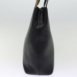 Luxury Burberry Shoulder Bag Leather Black Auth bs14825