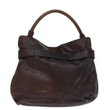 Luxury Burberry Shoulder Bag Leather Brown Auth bs15061
