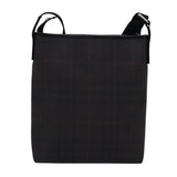 Luxury Burberry Nova Check Shoulder Bag PVC Leather Brown Auth bs15130