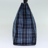 Luxury Burberry Nova Check Hand Bag Nylon Blue Auth bs15357