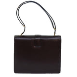 Luxury BurberrySs Nova Check Hand Bag Leather Brown Auth bs15451