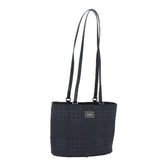 Luxury Burberry Nova Check Shoulder Bag PVC Black Auth bs15452