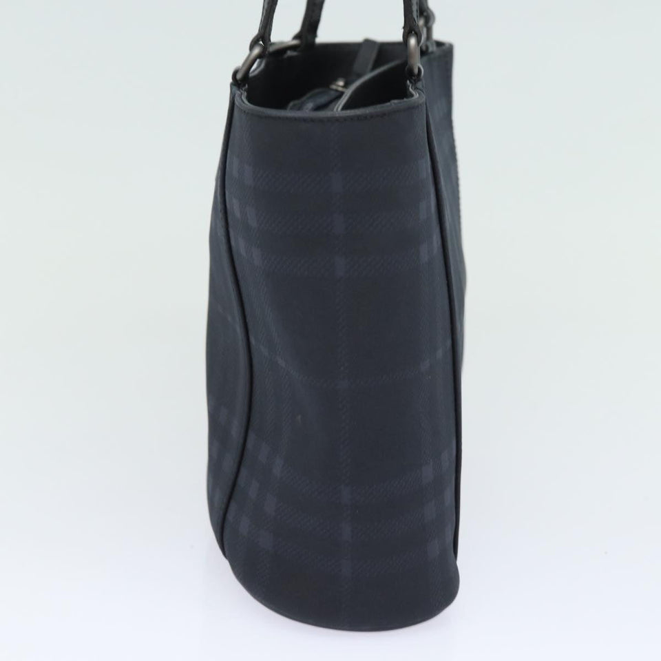 Luxury Burberry Nova Check Shoulder Bag PVC Black Auth bs15452