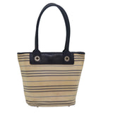 Luxury Burberry Nova Check Tote Bag Canvas Beige Auth bs15723