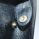 Luxury BurberrySs Clutch Bag Leather Black Auth bs15805