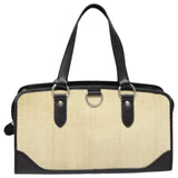 Luxury Burberry Tote Bag Straw Beige Auth bs16018