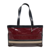 Luxury Burberry Tote Bag Enamel Red Auth bs16116