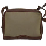 Luxury BurberrySs Shoulder Bag Canvas Leather Beige Auth bs16124
