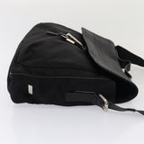 Luxury Burberry Nova Check Hand Bag Leather nylon 2way Black Auth bs16211