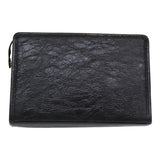 Luxury BurberrySs Clutch Bag Leather Black Auth bs16273