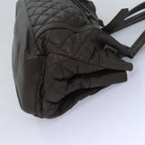 Luxury Burberry Tote Bag Leather Brown Auth bs16404