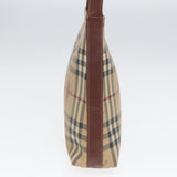 Luxury Burberry Nova Check Shoulder Bag Canvas Beige Auth bs16479