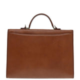 Luxury BurberrySs Hand Bag Leather 2way Brown Silver Auth bs17329