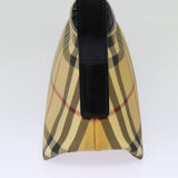 Luxury Burberry Nova Check Shoulder Bag PVC Beige Auth bs17559