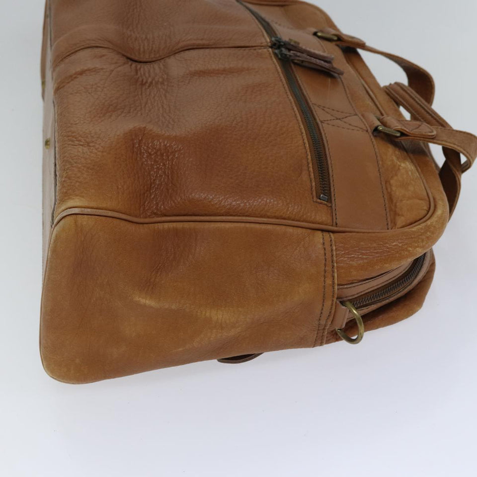 Luxury BurberrySs Boston Bag Leather Brown Auth bs17786