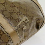 Gucci GG Canvas Tote Bag Beige Gold 211983204991 bs1798