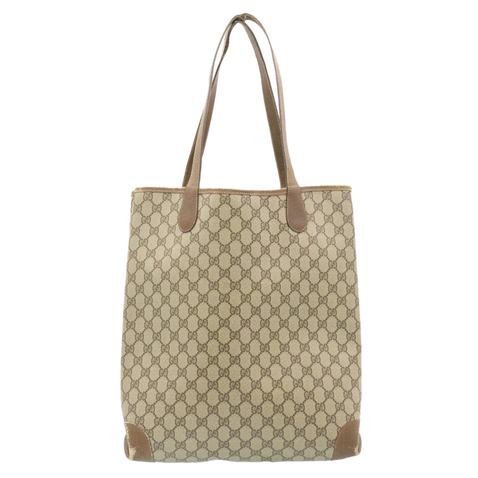 Gucci Web Sherry Line GG Canvas Tote Bag Beige Red Green bs199