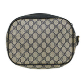 Gucci Sherry Line GG Canvas Clutch Bag PVC Leather Navy Red bs2972
