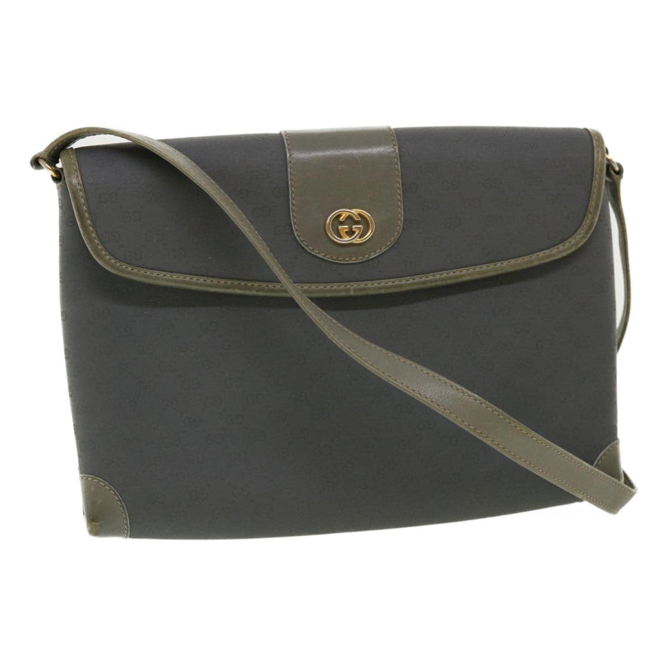 Gucci Micro GG Canvas Shoulder Bag Gray bs3248