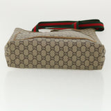 Gucci GG Plus Canvas WebSherry Line Tote Bag Beige Red Green bs3253