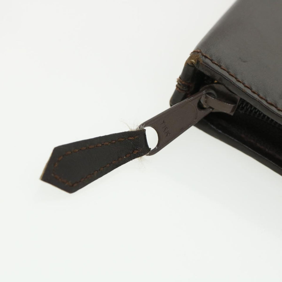 Gucci Web Sherry Line Necktie Case Leather Brown Green Red bs3500