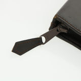 Gucci Web Sherry Line Necktie Case Leather Brown Green Red bs3500