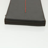 Gucci Web Sherry Line Necktie Case Leather Brown Green Red bs3500