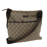 Gucci GG Canvas Shoulder Bag PVC Leather Beige bs3746