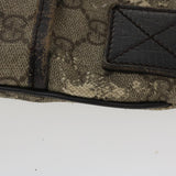 Gucci GG Canvas Shoulder Bag PVC Leather Beige bs3746