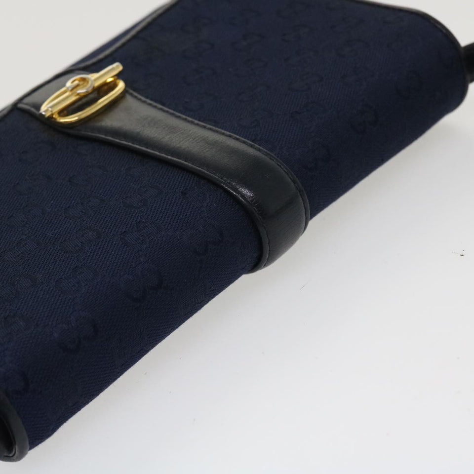 Gucci GG Canvas Shoulder Bag Navy bs3831