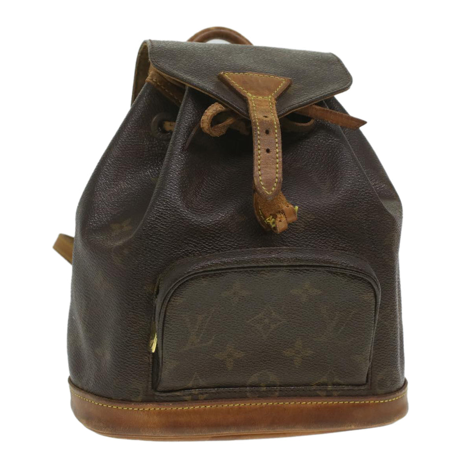 Louis Vuitton Monogram Montsouris PM Backpack LV Auth bs3888