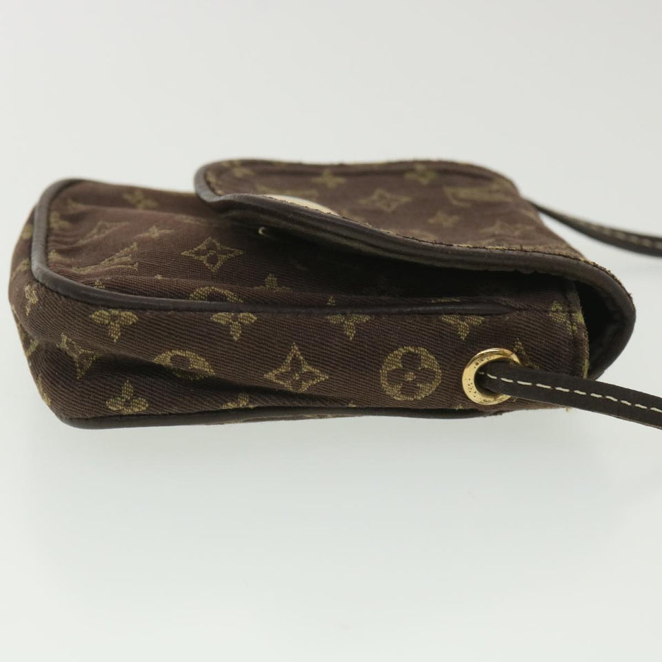 Louis Vuitton Monogram Mini Pochette Cancun Pouch Brown LV Auth bs4036 Clutch