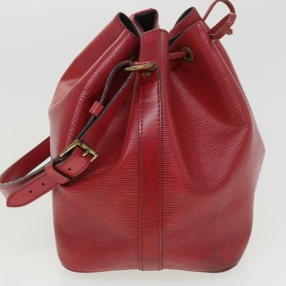 Louis Vuitton Epi Petit Noe Shoulder Bag Red LV bs4678