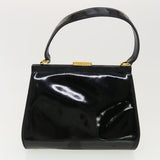 Gucci Pouch Hand Bag Patent 2Set Black bs4845