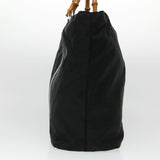Gucci Bamboo Tote Bag Nylon Black bs4991