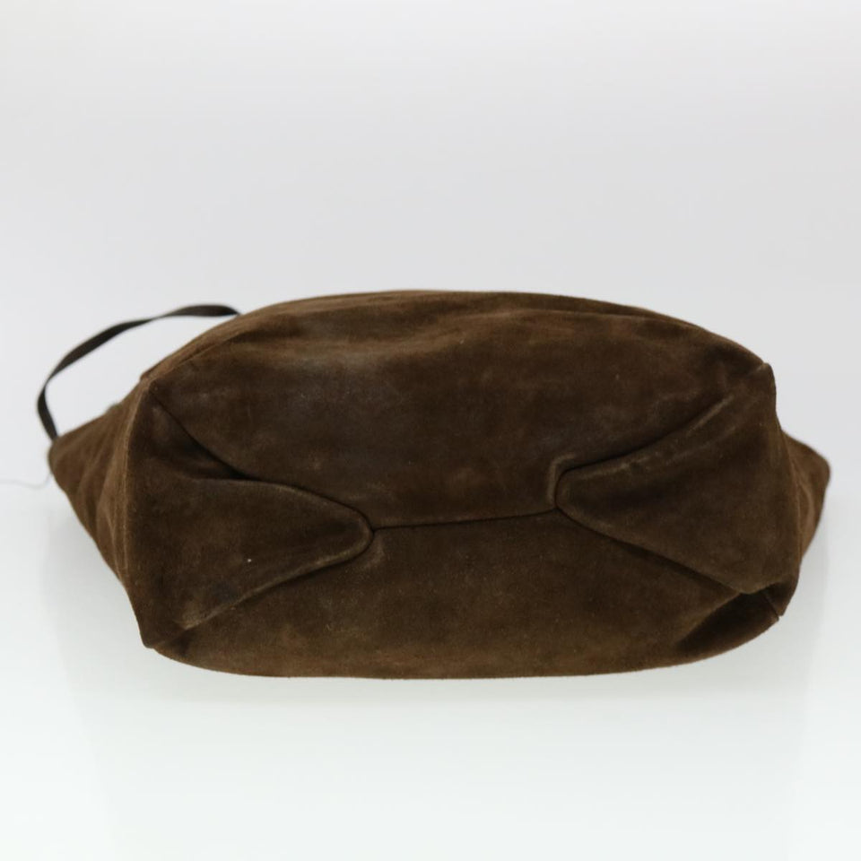 Gucci Hand Bag Suede Brown 95374 bs5004