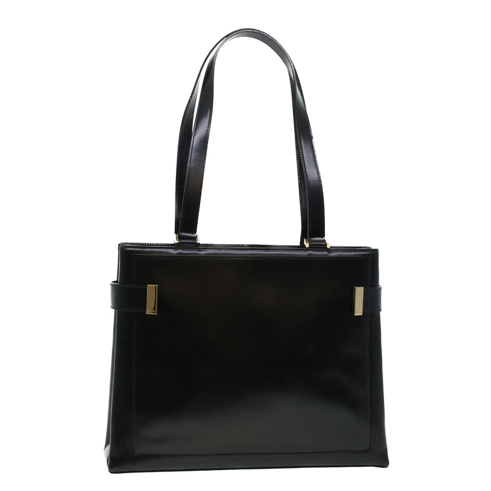 Gucci Shoulder Bag Leather Black 00221130333 bs5042