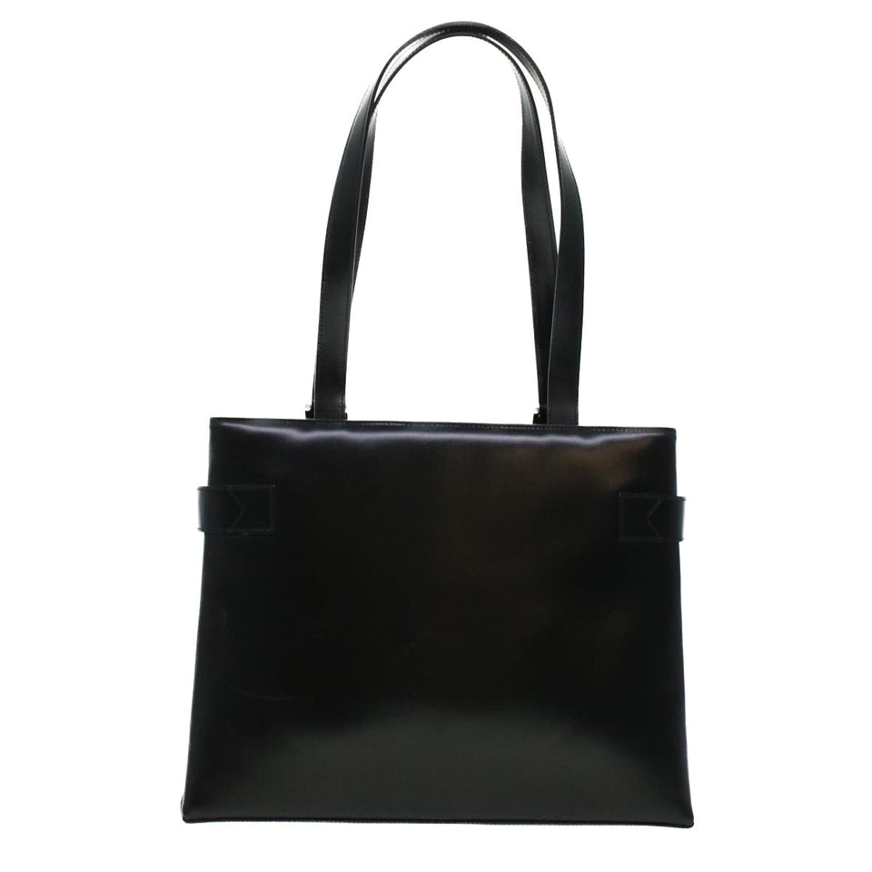 Gucci Shoulder Bag Leather Black 00221130333 bs5042