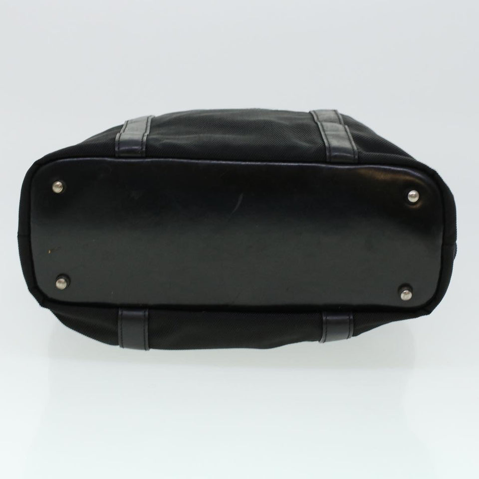 Gucci Bamboo Hand Bag Nylon Black bs5044