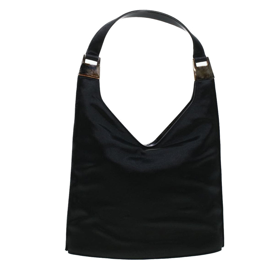 Gucci Shoulder Bag Canvas Black bs5045